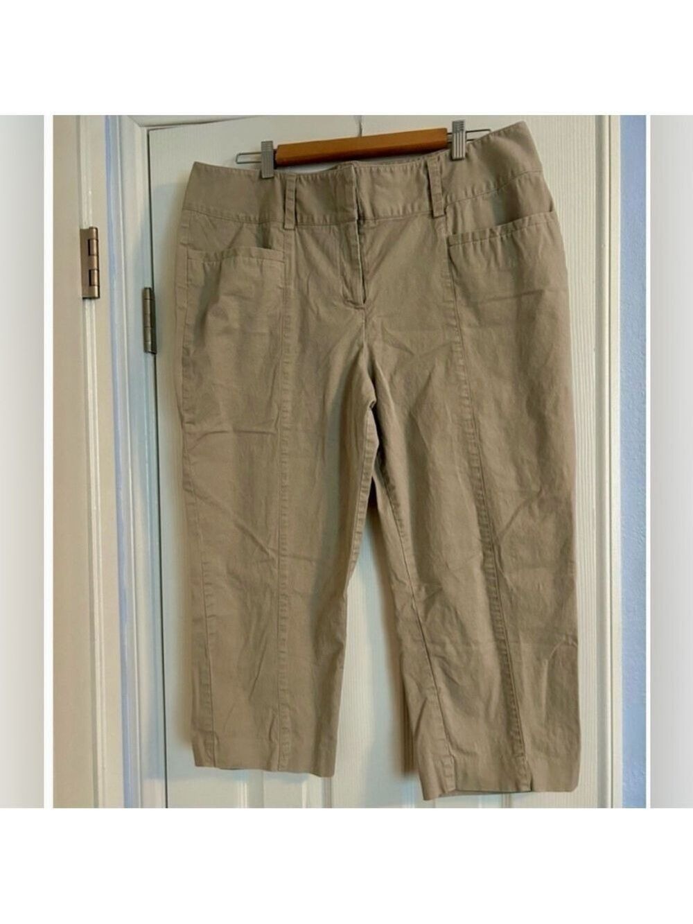 🔵Dana Buchman Women’s Khaki Capri Pants Size 16